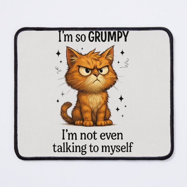 Item preview, Cat I am So Grumpy I am not Even Talking to Myself Graceful Cats in Motion Gifts for Cats lover designed and sold by MalwasBasket.