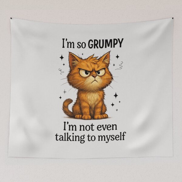 Item preview, Cat I am So Grumpy I am not Even Talking to Myself Graceful Cats in Motion Gifts for Cats lover designed and sold by MalwasBasket.