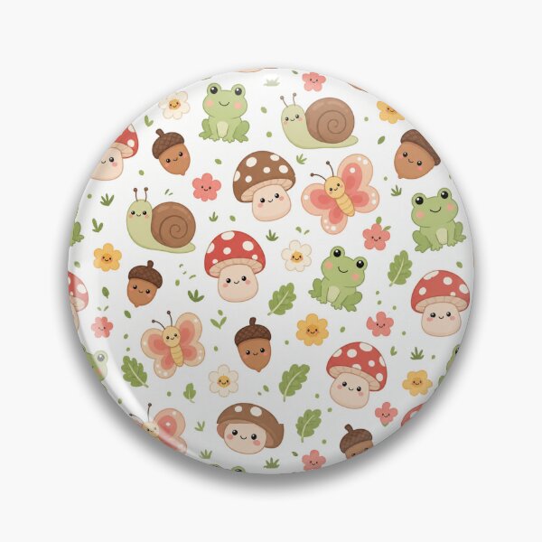 Item preview, Kawaii Mushroom Nature Cute Seamless Pattern Print designed and sold by Inkworksbyshery.