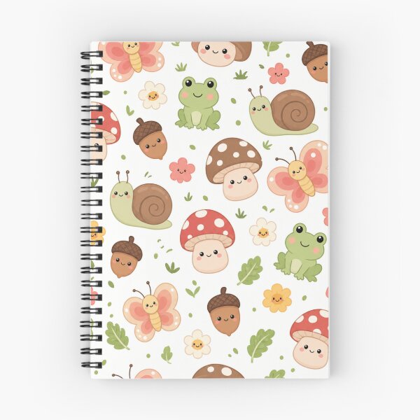 Item preview, Kawaii Mushroom Nature Cute Seamless Pattern Print designed and sold by Inkworksbyshery.