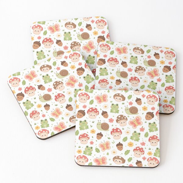Item preview, Kawaii Mushroom Nature Cute Seamless Pattern Print designed and sold by Inkworksbyshery.