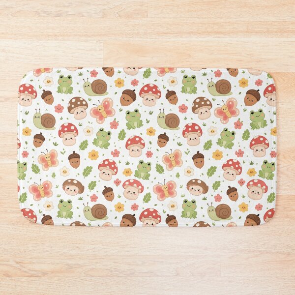 Item preview, Kawaii Mushroom Nature Cute Seamless Pattern Print designed and sold by Inkworksbyshery.