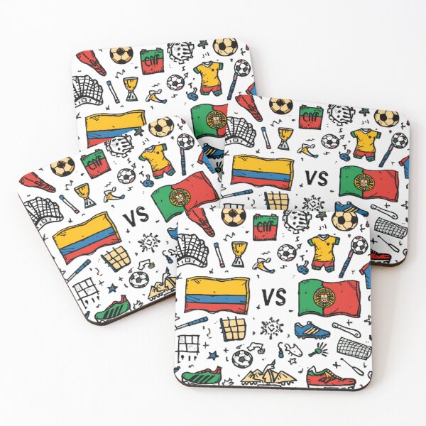 Item preview, Colombia vs Portugal World Cup 2026 Doodle - Father's Day Gift Football. designed and sold by GeoandHome.
