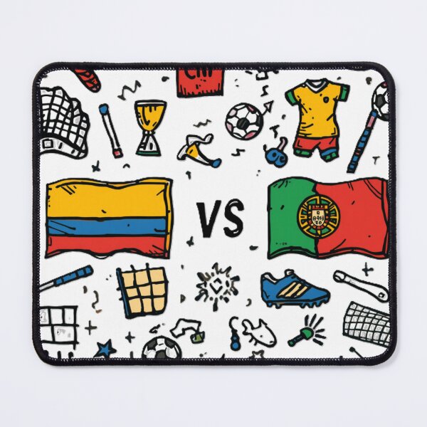 Item preview, Colombia vs Portugal World Cup 2026 Doodle - Father's Day Gift Football. designed and sold by GeoandHome.