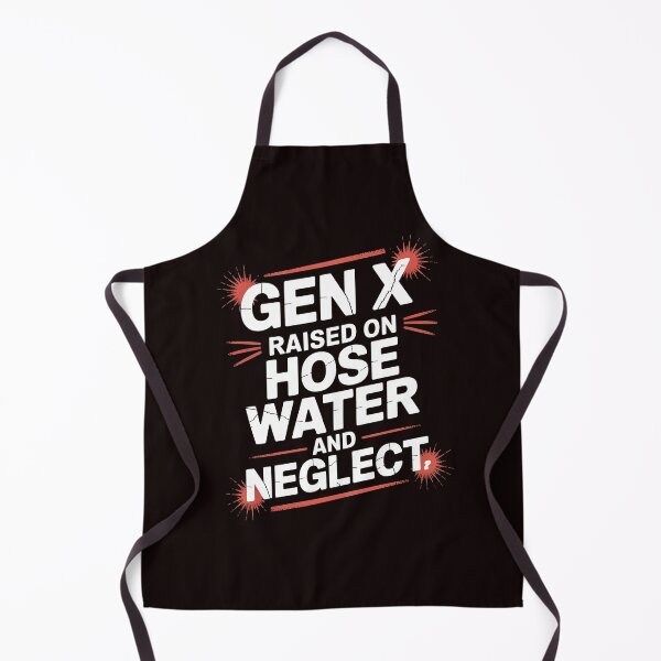 Artikelvorschau, T-Shirt „Generation X – Aufgewachsen mit Gartenschlauchwasser und Vernachlässigung“ – Retro-Humor der Generation X entworfen und verkauft von Redgiant87x.