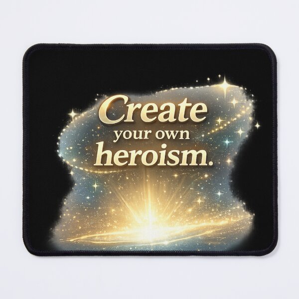 Item preview,  Create Your Own Heroism - Luxury Golden Sparkle Quote designed and sold by TripleVertex-1.