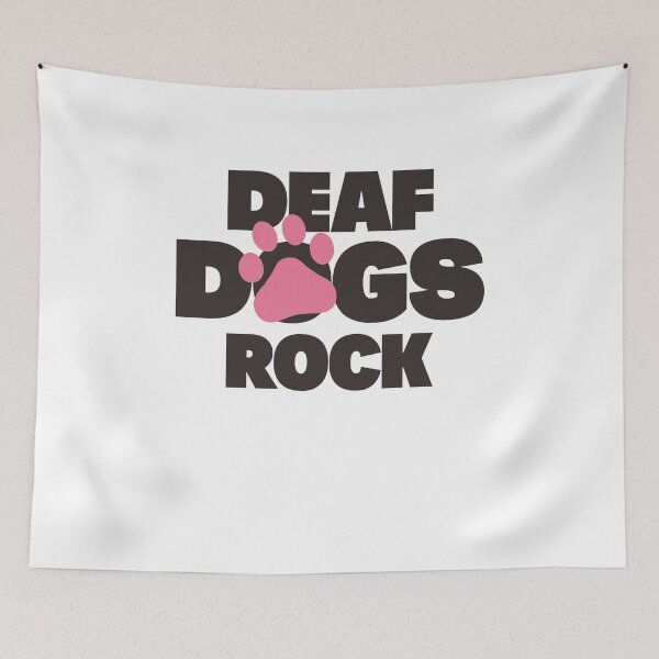 Item preview, Deaf Dogs Rock Dog Shirt & Decor designed and sold by Dogvills.