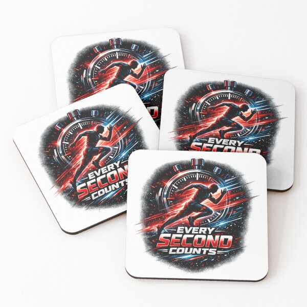 Item preview, Every Second Counts Runner Design | Motivational Quote Design designed and sold by Velora Printss.