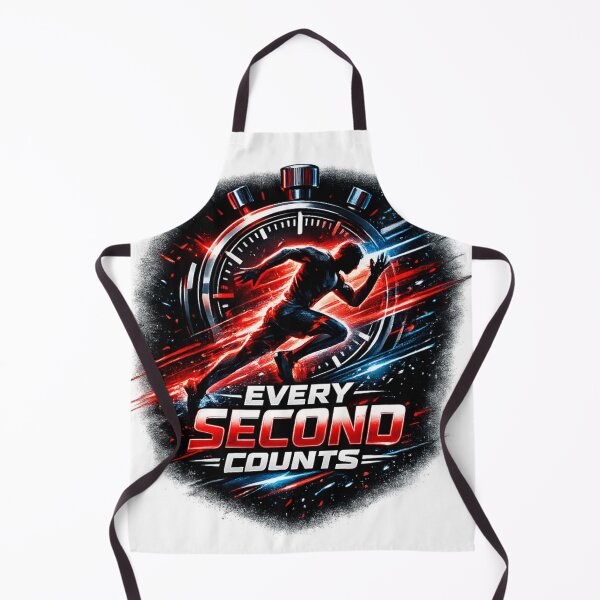 Item preview, Every Second Counts Runner Design | Motivational Quote Design designed and sold by Velora Printss.