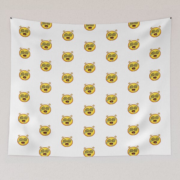 Item preview, Dizzy Pixel Emoji – Retro 8 Bit Overwhelmed Reaction Sticker designed and sold by ANiyati.