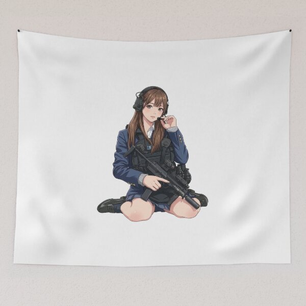 Item preview, Tactical School Girl - Anime Special Ops designed and sold by RAWLIFEGRAPHIC.