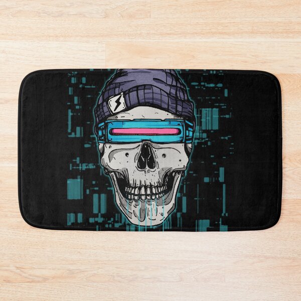 Item preview, Neon Cyber Skull designed and sold by Rot Riot Lab.