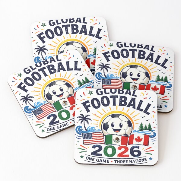 Item preview, Global Football 2026 One Game Three Nations T-Shirt designed and sold by Puraenergia Stickers.