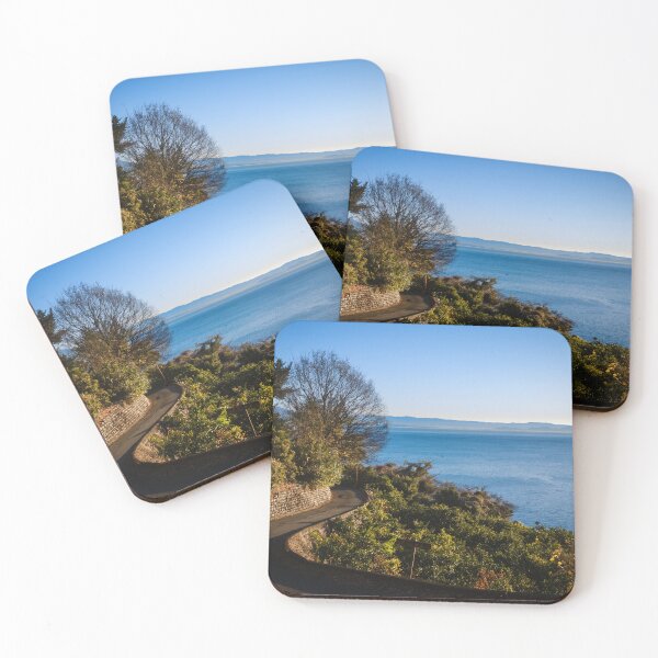 Item preview, Winding Coastal Road Leading to Suruga Bay at Sunrise near Satta-Toge Pass, Japan designed and sold by Pix4Japan.