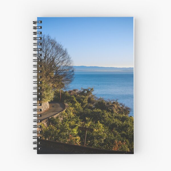 Item preview, Carretera costera serpenteante que conduce a la bahía de Suruga al amanecer cerca del paso de Satta-Toge, Japón. designed and sold by Pix4Japan.