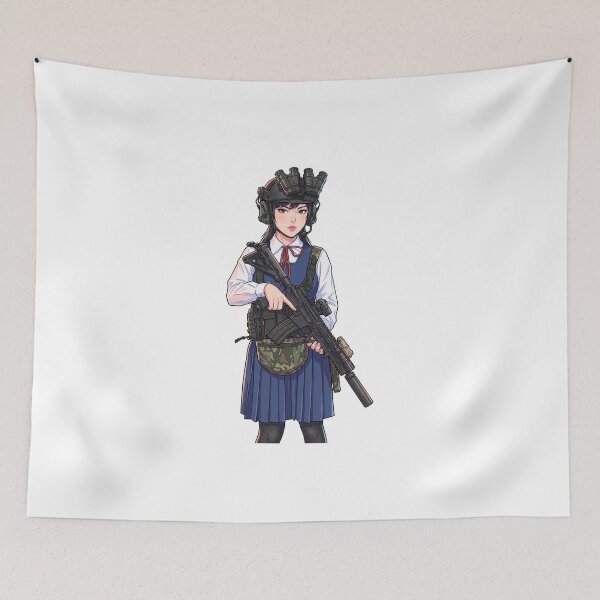 Item preview, Tactical School Girl - Anime Special Ops designed and sold by RAWLIFEGRAPHIC.