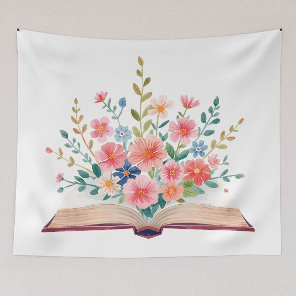 Item preview,  Flowers on book designed and sold by uunaa.