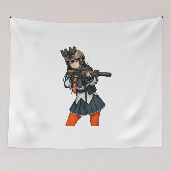 Item preview, Tactical School Girl - Anime Special Ops designed and sold by RAWLIFEGRAPHIC.