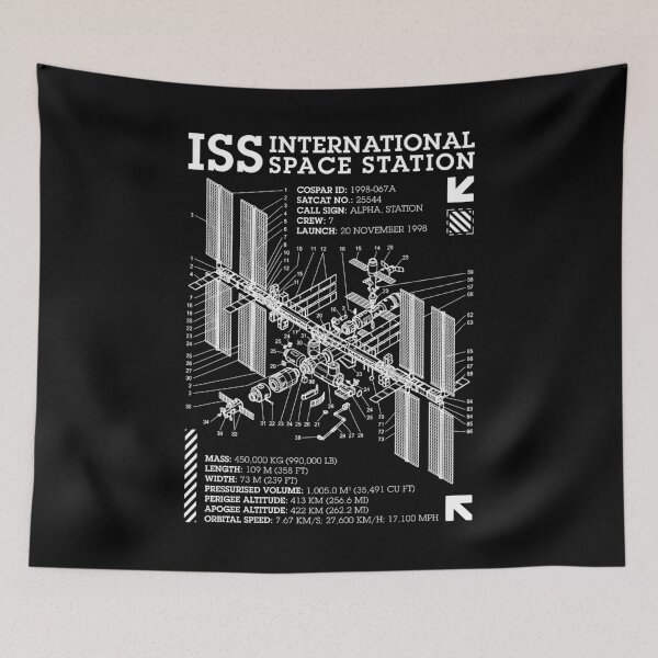 Item preview, ISS International Space Station Spaceflight Science Diagram designed and sold by GrandeDuc.
