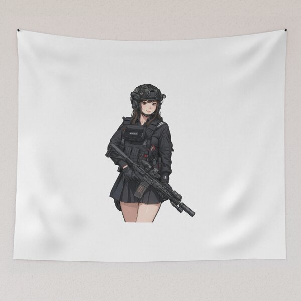 Item preview, Tactical School Girl - Anime Special Ops designed and sold by RAWLIFEGRAPHIC.