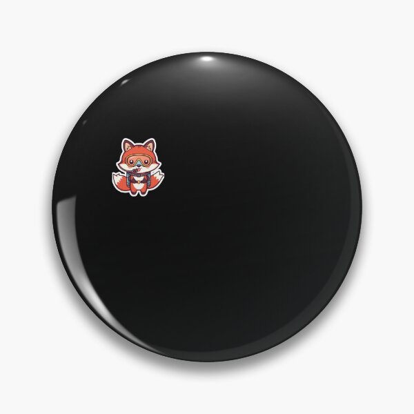 Item preview, Cute Red Fox Scuba Diving - Left Chest Badge Funny Ocean Fox designed and sold by islam gamal.
