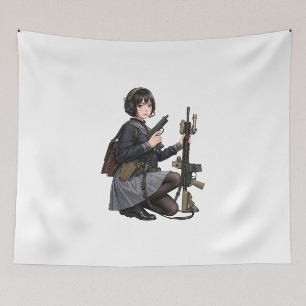 Item preview, Tactical School Girl - Anime Special Ops designed and sold by RAWLIFEGRAPHIC.