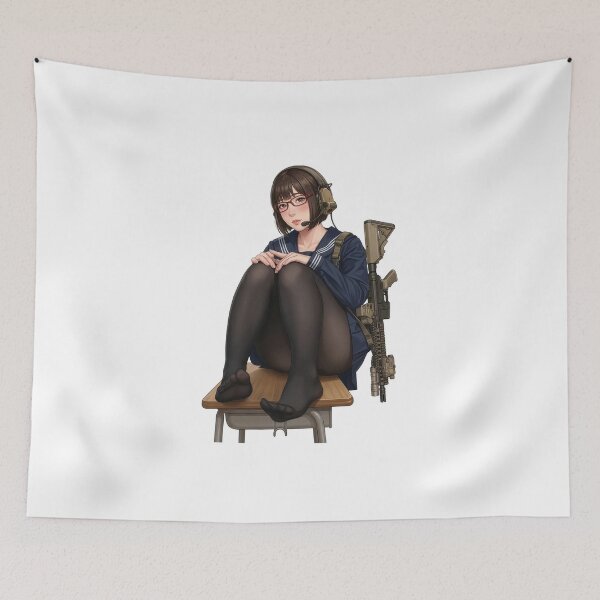 Item preview, Tactical School Girl - Anime Special Ops designed and sold by RAWLIFEGRAPHIC.