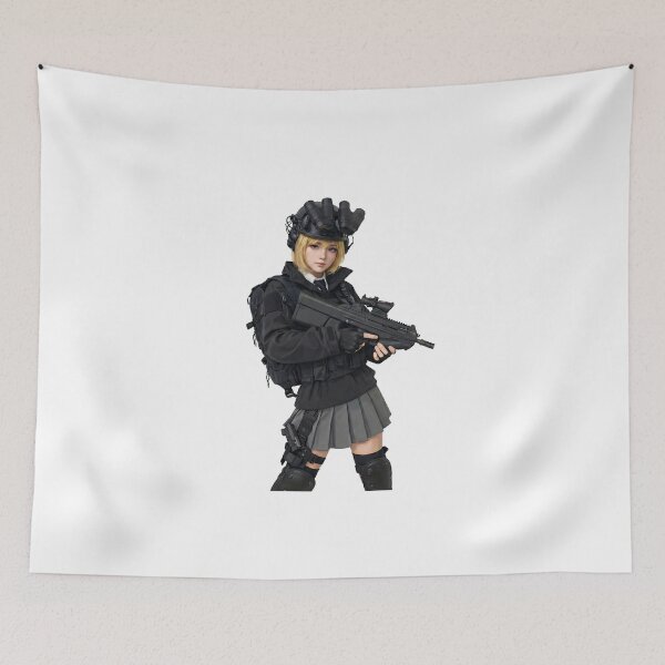 Item preview, Tactical School Girl - Anime Special Ops designed and sold by RAWLIFEGRAPHIC.