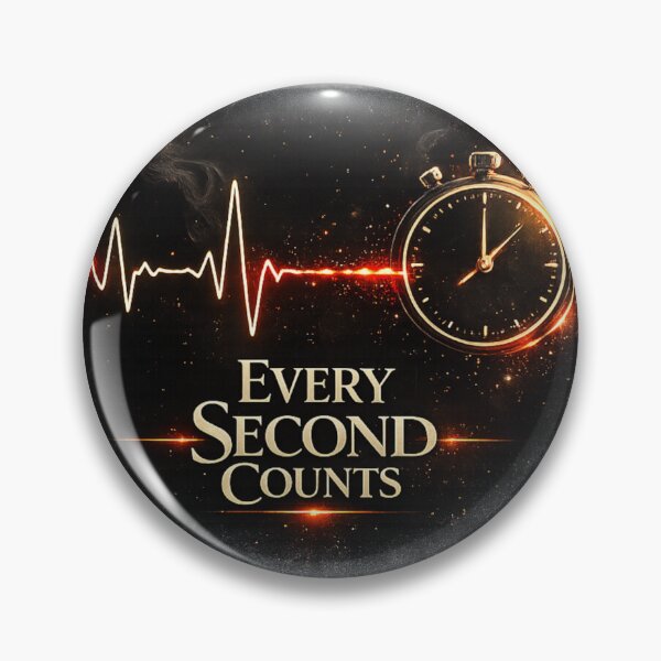 Item preview, Every Second Counts Heartbeat and Typography Design | Motivational Quote Design designed and sold by Velora Printss.