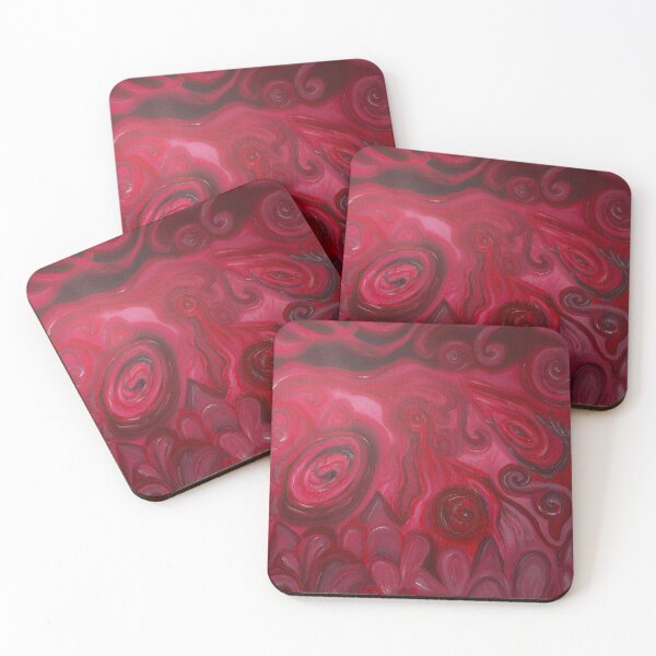 Item preview, Abstract art “The Children” Red Paint designed and sold by LamichArt.
