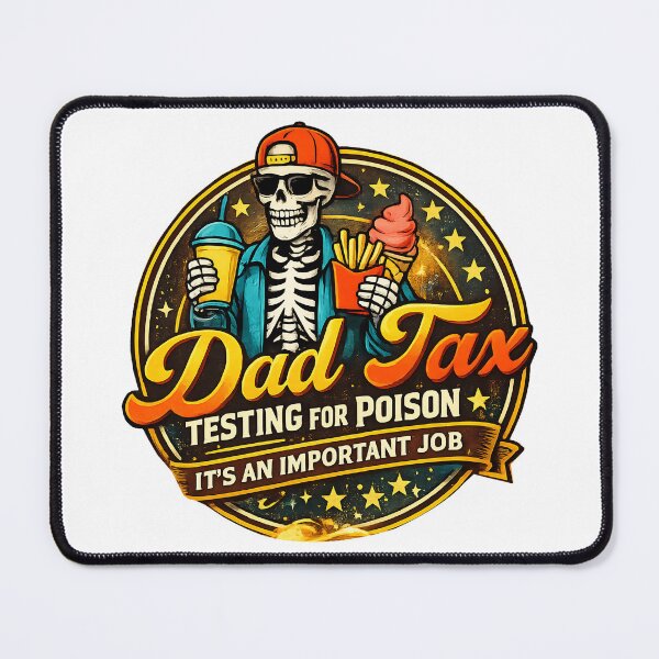 Item preview, Dad Tax Testing For Poison Funny Skeleton Dad Food Tax Graphic Shirt designed and sold by Teetreasure2.