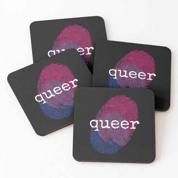 Item preview, Queer - Bisexual Fingerprint Pride Art designed and sold by Cannaxes Studio.
