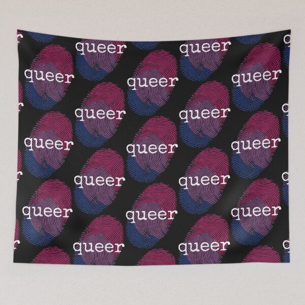 Item preview, Queer - Bisexual Fingerprint Pride Art designed and sold by Cannaxes Studio.