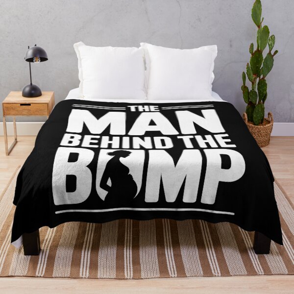 Item preview, The Man Behind The Bump New Dad Pregnancy Announcement designed and sold by Say It With Ink.