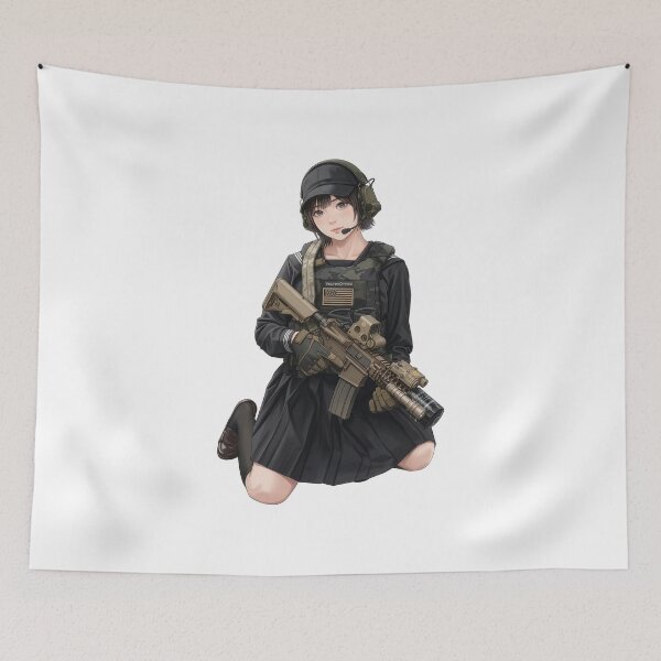 Item preview, Tactical School Girl - Anime Special Ops designed and sold by RAWLIFEGRAPHIC.