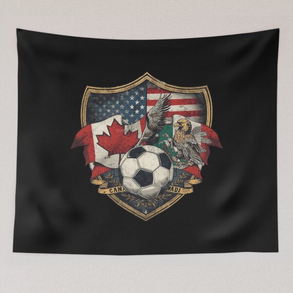 Item preview, Vintage Tri-Nation Soccer Crest designed and sold by Zakrytos ★★★★★.