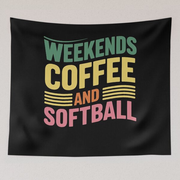 Item preview, Weekends Coffee And Softball designed and sold by SiarheiYur.