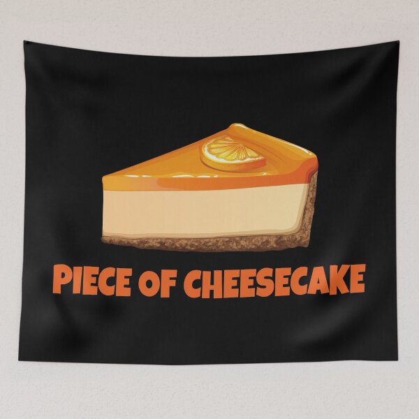 Item preview, Piece of Cheesecake Funny Dessert Pun – Cute Cheesecake Illustration designed and sold by WordPlayStudio.