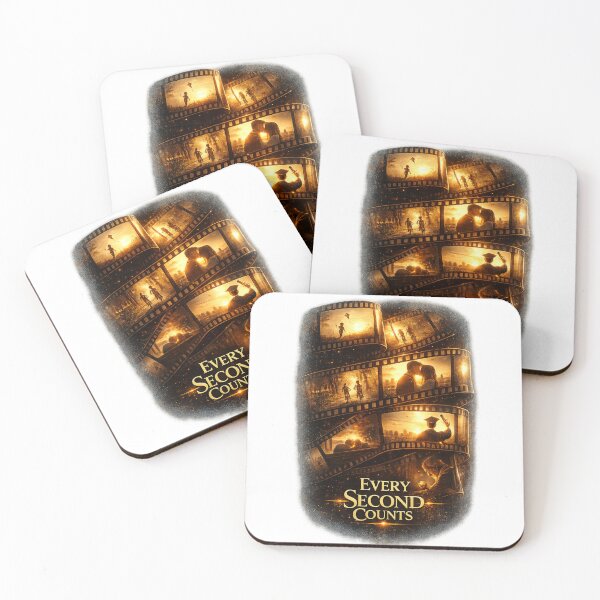 Item preview, Every Second Counts Cinematic Design | Motivational Quote Design designed and sold by Velora Printss.