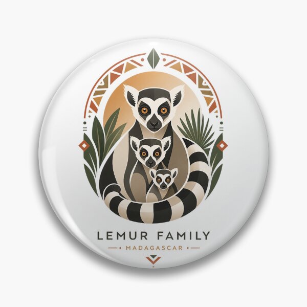 Item preview, Lemur Family — Minimalist Madagascar Vector Logotype designed and sold by Jandedan.