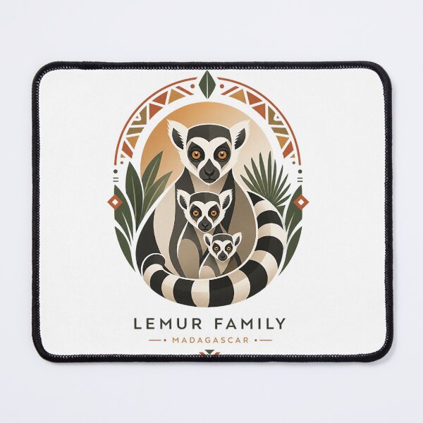 Item preview, Lemur Family — Minimalist Madagascar Vector Logotype designed and sold by Jandedan.