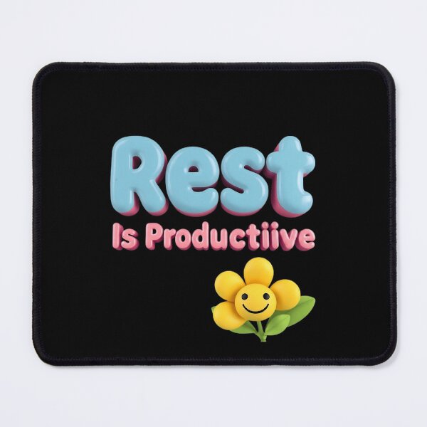 Item preview, Rest Is Productive: Cute 3D Smiley Flower Art designed and sold by artlife4.