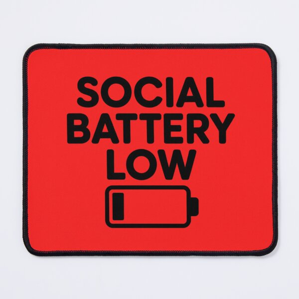 Item preview, Social Battery Low designed and sold by 123ks.