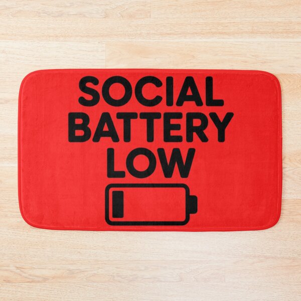 Item preview, Social Battery Low designed and sold by 123ks.