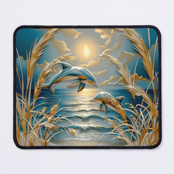 Item preview, Dolphin at Sunset on Tropical Beach designed and sold by MargaretWiktor.