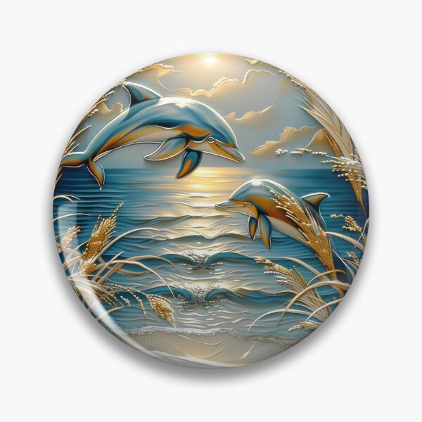 Item preview, Dolphin at Sunset on Tropical Beach designed and sold by MargaretWiktor.
