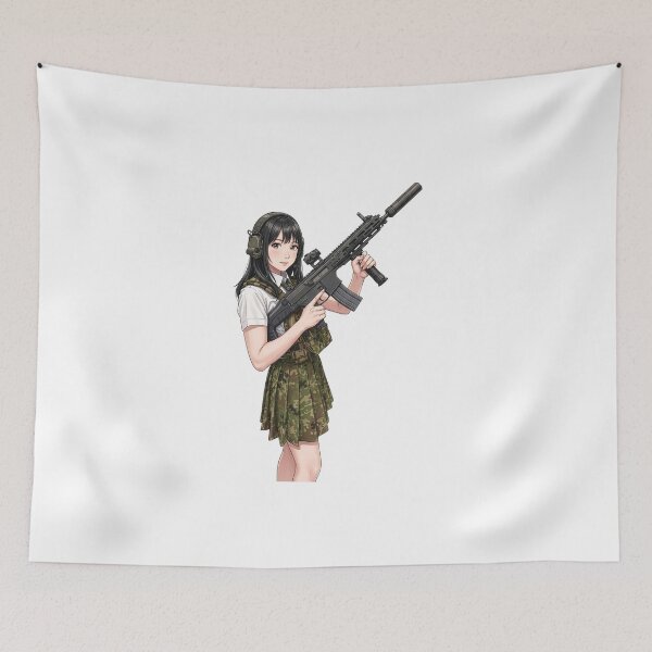 Item preview, Tactical School Girl - Anime Special Ops designed and sold by RAWLIFEGRAPHIC.