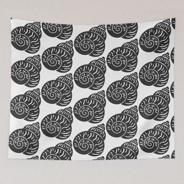 Item preview, Minimalist Linework Nautilus Shell Illustration designed and sold by BetweenForms.