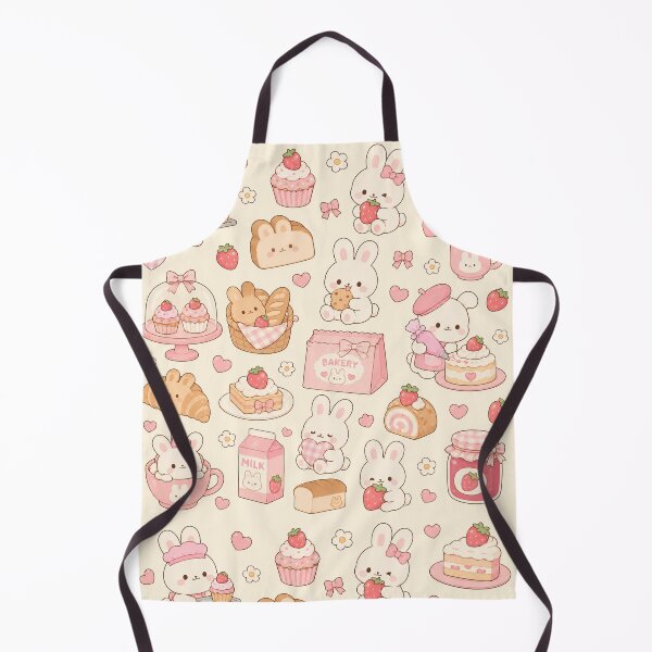 Item preview, Kawaii Bunny Bakery Pattern designed and sold by Soft Berry Studio.