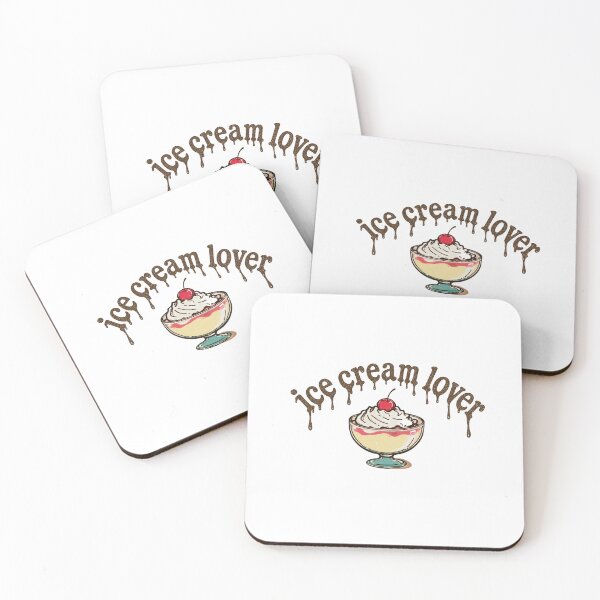 Item preview, Ice Cream Lover | Retro Dessert Bowl Illustration with Dripping Text for Sweet Treat Fans designed and sold by Bright Nest Studio.